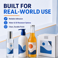 Etiquetas Termoencogibles de PVC para Botellas de Cosméticos, con Diseño de Bebidas y Logotipo Personalizado del Fabricante