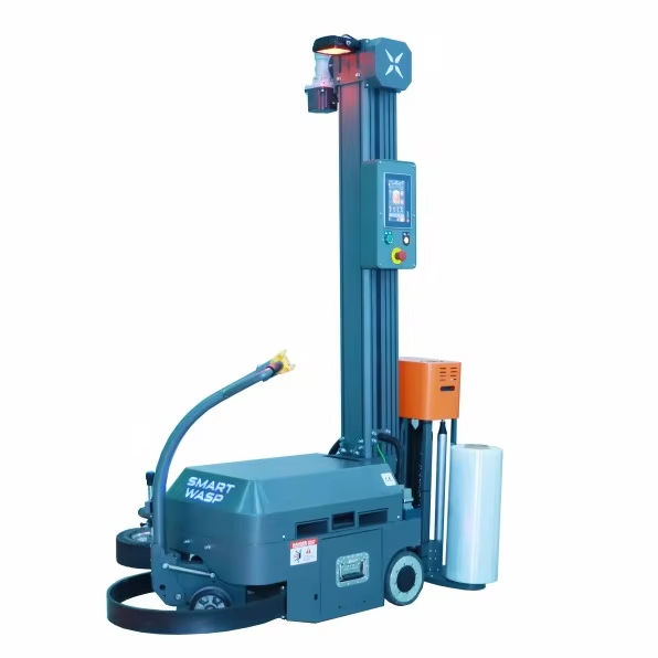 Wasp Shell Wrapper Smart Wasp Self-propelled Robotic Pallet Wrapper Stretch Wrapper ...