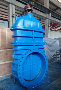 Kim loại ngồi Van cổng dn1200 OEM cho Nước Trung Quốc nhà máy cứng con dấu hướng dẫn sử dụng gearbxo hoạt động Van cổng - Product Image 2