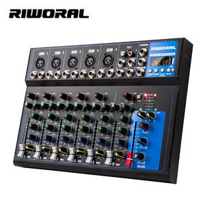 Audio <strong>Mixer</strong> 7 Channel Stereo USB MP3 DJ Controller Console Performance Stage <strong>Karaoke</strong> Mezclador De Audio for Stage MG07 - Product Image 1