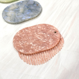 Saiyyi Chất Lượng Cao 4Mm Độ Dày Bán Buôn Acetate Có Thể Gập Lại Xách Tay 2-Trong-1 Mỹ Phẩm Gương Tóc Lược Có Thể Gập Lại Lược Với Logo - Product Image 5