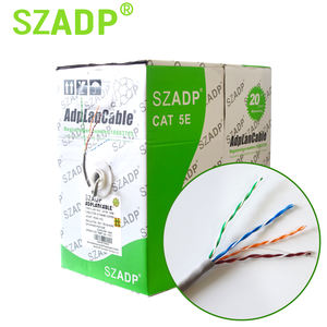Câble UTP Cat5e intérieur 4 paires 24AWG en cuivre pur, câble LAN <span class=keywords><strong>longue</strong></span> <span class=keywords><strong>distance</strong></span> de fonctionnement - Product Image 4