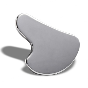 Herramientas de Masaje Gua Sha de Acero Inoxidable con Logotipo Personalizado, Tabla Raspadora Facial Gua Sha - Product Image 3