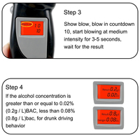 Capteur d'alcootest de voiture Portable haute précision numérique LCD affichage testeur d'haleine outils de véhicule
