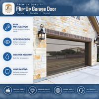 Porte de garage en verre sans cadre de luxe, bord invisible, écran complet, étanche pour villa
