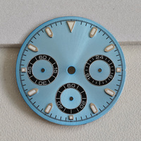 Dial Jam Tangan Diameter 29MM Bahan Alloy VK63, Aksesori Pengganti Dial Jam, Pilihan Logo Kustom untuk Jam Tangan dengan Mesin VK63 Model 009 Tidak Ada