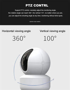 <span class=keywords><strong>2MP</strong></span> nhà thông minh trong nhà an ninh ai máy ảnh IP có dây không dây 360 máy ảnh PTZ kiểm soát CMOS Hình ảnh cảm biến dữ liệu thẻ nhớ đám mây - Product Image 4