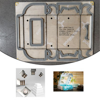 Matrice en bois de haute qualité pour boîte à pâtisserie, outil de découpe au laser pour boîte à tarte et boîte en papier