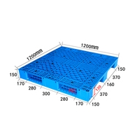 Meilleur prix palettes européennes de plastique neuves et d'occasion série 1212 palettes européennes plastique HDPE durable pour le stockage