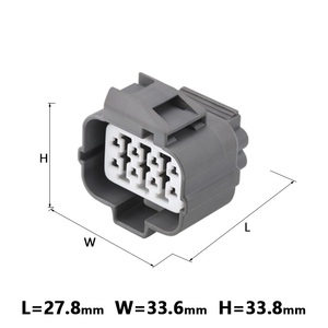 Conector de cableado eléctrico para coche, Conector de 8 agujeros, 6181-0075/6918-0333/6189-0134, impermeable, macho y hembra, con terminales y sellos - Product Image 3