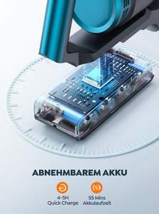 <span class=keywords><strong>Buture</strong></span> VC60 450W 38KPA tapis à main bâton sans fil aspirateur sans fil maison sans fil pour tapis - Product Image 2