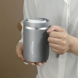 Tasse à café en plastique avec couvercle, style Ins, en acier inoxydable 316, pour couple, design élégant, idéale comme cadeau - Product Image 2
