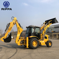 Livraison Gratuite Rétrocaveuse Excavatrice Chargeuse Tracteur Neuve, Mini Rétrocaveuse JCB 4x4 sur Roues