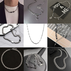 Collar <span class=keywords><strong>de</strong></span> Cadena <span class=keywords><strong>de</strong></span> Acero <span class=keywords><strong>de</strong></span> Titanio para <span class=keywords><strong>Hombre</strong></span>, Resistente a <span class=keywords><strong>la</strong></span> Decoloración, Simple y Versátil, <span class=keywords><strong>de</strong></span> Alta Gama, Personalizado para Mujer, Superventas - Product Image 4