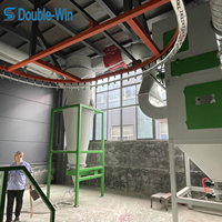 Ligne de revêtement en poudre à double cyclone haute efficacité pour substrat en acier, fonctionnement automatique, économie d'énergie, faible perte