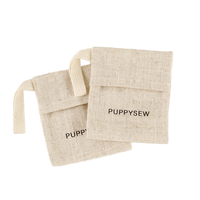 Fuchen Sac de rangement recyclable pour enveloppes Sac à poussière en toile pur coton et lin pour bijoux Écologique avec design durable