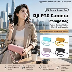 Estuche para Cámara DJI Osmo Pocket <span class=keywords><strong>3</strong></span>/4 y Insta360 <span class=keywords><strong>Luna</strong></span> Ultra, Bolsa de Almacenamiento Suave con Correa para el Hombro, Bolsa Impermeable, 5 Colores - Product Image 4