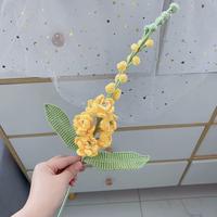Premium Baumwoll-Häkel-Mischblumenstrauß - Handgefertigter Klassischer Stil Umweltfreundliche Langlebige Heimdekoration Chinesisches Neujahr