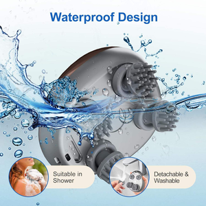 Venta al por mayor de fábrica, rascador eléctrico portátil, masajeador de cabeza y cuero cabelludo para limpieza profunda del cabello y relajación del estrés, masajeador de cabeza - Product Image 2