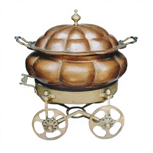 Food Warmer <b>Chafing</b> Pot Hotel Supply Copper Restaurant Luxury Party <b>Buffet</b> <b>Sets</b> Catering Equipment Modern Casting - Product Image 1