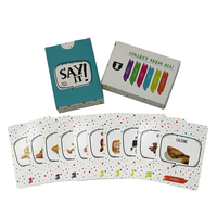 Jeu de cartes flash imprimé personnalisable pour enfants Ensemble de cartes à jouer assorties adaptées aux enfants avec logo personnalisé des fabricants