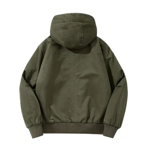 Fabricant de vestes, vente en gros de parkas d'hiver pour hommes doublées de laine, à capuche, adaptées aux occasions décontractées et sportives, services OEM/ODM - Product Image 2