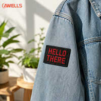 Patch brodé personnalisé AWELLS – Citation motivante et nom pour vêtements et accessoires de sac à dos