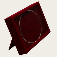 Boîte à bijoux de luxe en cuir PU à deux couches avec logo personnalisé, fermeture à clé, présentoir à bijoux