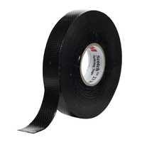 Ruban isolant électrique thermofusible simple face, étanche, noir, super résistant, en vinyle PVC caoutchouc, épaisseur 0,76 mm, pour 23 applications.