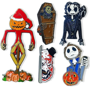 Hot bán tùy chỉnh sáng tạo Halloween Bí Ngô Trâm huy hiệu pins kinh dị ma lưu niệm mềm men ve áo <span class=keywords><strong>Pin</strong></span> - Product Image 1