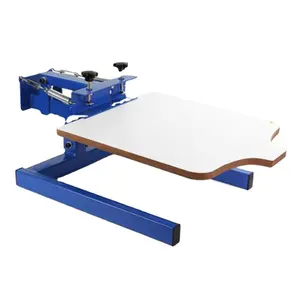 manual screen printing table/one color screen printing press and one table machine for T-shirt printing