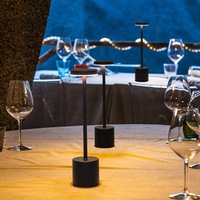 Lampe de table Led créative, lampe de bureau sans fil rechargeable, lampe de table de luxe et romantique portable pour restaurant