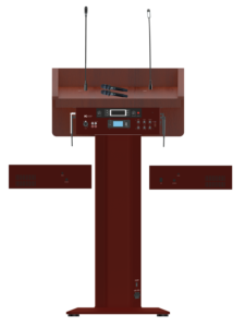 <span class=keywords><strong>Atril</strong></span> de Lujo Multifuncional de Alta Gama con <span class=keywords><strong>Amplificador</strong></span> Clase D RMS de 100 W Incorporado, Altavoz de Columna de 100 W con un Micrófono de Cuello de Cisne - Product Image 2