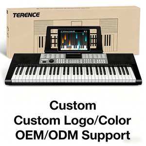 Clavier musical électronique Terence SP611 à 61 touches, <span class=keywords><strong>orgue</strong></span> et piano électroniques, <span class=keywords><strong>orgue</strong></span> électrique ABS avec 128 rythmes et 128 sons, 3,5 mm - Product Image 2