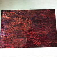 Feuilles autocollantes en papier laminé teinté en coquille d'ormeau colorée de Nouvelle-Zélande pour la décoration intérieure