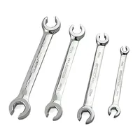 Tribus Tools Ratcheting Flare Nut Wrench Set, 3/8, 7/16, 1/2 Inch