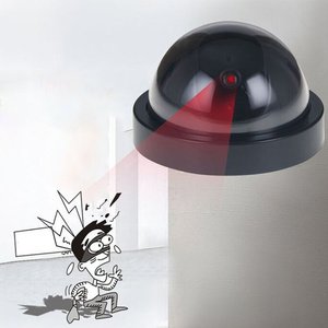 Caméra <span class=keywords><strong>de</strong></span> sécurité factice en forme <span class=keywords><strong>de</strong></span> dôme, intérieure, infrarouge, LED clignotante, simulation <span class=keywords><strong>de</strong></span> caméra <span class=keywords><strong>de</strong></span> <span class=keywords><strong>surveillance</strong></span> étanche - Product Image 5