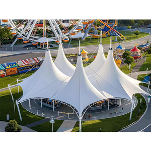 Structure de membrane tendue en PVDF pour l'extérieur, auvent paysager pour événements, tentes de protection solaire et de pluie pour événements extérieurs - Product Image 1