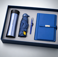 Flacon à vide parapluie de luxe promotionnel A5 cahier stylo coffret cadeau personnalisé cadeaux d'entreprise paquet en carton costume