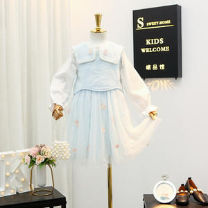 Robe <span class=keywords><strong>gilet</strong></span> tricoté pour filles, vêtements de princesse à manches longues, collection printemps automne 2020, style <span class=keywords><strong>petite</strong></span> fille - Product Image 5