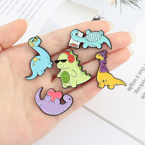 Ensemble d'animaux Dinosaure Monster Series Set <span class=keywords><strong>Hundred</strong></span> Set Brooches Metal Badge Clothing Accessories Wholesale - Product Image 4