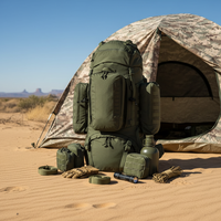Sac à dos tactique de randonnée grande capacité 75L avec fermeture éclair pour le trekking, le camping et les sports de plein air, imperméable et durable, conforme aux normes ASTM IR