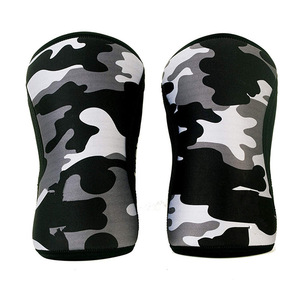 2026 Custom Size 7mm Compression Weightlifting Knee Sleeve Powerlifting Support Cotton Flexible Custom Logo Drop Shipping - Product Image 2