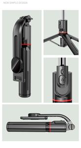 ไม้เซลฟี่ยาว1.16ม. พร้อมไฟเติมสองชั้นที่วางโทรศัพท์มือถือขาตั้งกล้อ<span class=keywords><strong>ง</strong></span>พร้อมที่ยึดสำหรับสมาร์ทโฟน - Product Image 6