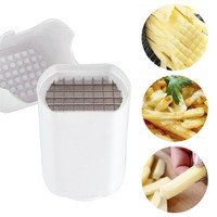 Professionele handmatige groentesnijder met roestvrijstalen messen, aardappelsnijder voor friet, ui en aardappel.