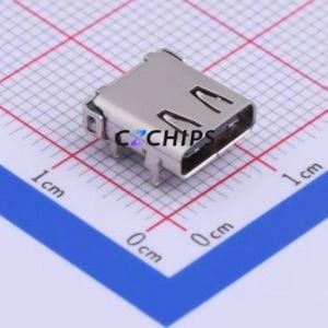 USB-306C USB Connector Through hole Component (THT) Connector Type-C Female Horizontal Mount 24P - Product Image 1