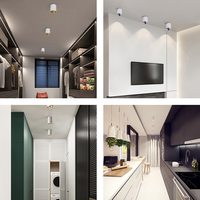 Plafonnier Led avec interrupteur en fer, design moderne, montage en Surface, idéal pour une chambre à coucher ou un plafond, 20w, Ip54