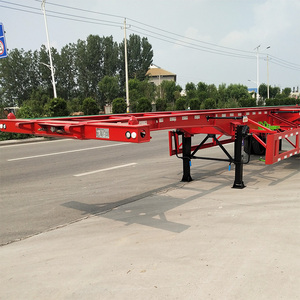 Công suất lớn 14.3M 2-trục xương bán Trailer vật liệu thép 4.5T <span class=keywords><strong>max</strong></span> tải trọng 28T nâng công suất cho 45ft 48ft 53ft Trailer - Product Image 3