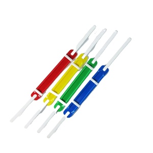 Văn Phòng Văn Phòng Phẩm Nguồn Cung Cấp Đầy Màu Sắc PVC Máy Tính Để Bàn Tổ Chức Ràng Buộc Clip 8Cm Tiêu Chuẩn Tài Liệu Nhựa Giấy Tập Tin Fastener - Product Image 1