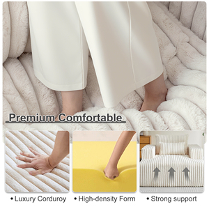 Canapé-lit compressible en vente chaude, design moderne, nouveau, canapé en mousse compressée, canapé nuage doux, tissu créatif - Product Image 4